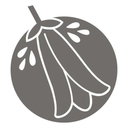 Chilenische Glockenblume monochrom PNG-Design