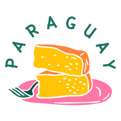 Corte de Chipa Guazu Paraguai Desenho PNG