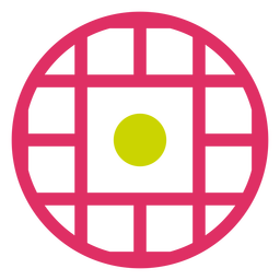 Circle grid duotone logo PNG Design Transparent PNG