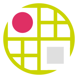 Circle grid logo PNG Design