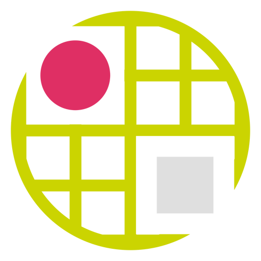 Kreisgitter-Logo PNG-Design
