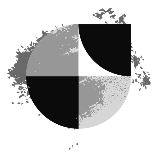 Kreis-Grunge-Logo PNG-Design