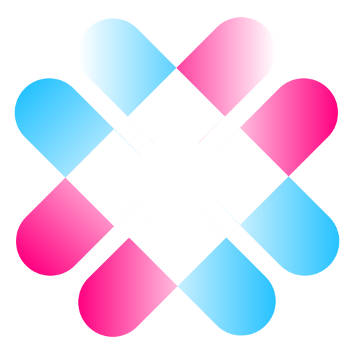 Logotipo gradiente de trevo Desenho PNG