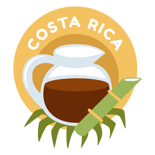 Costa Rica Kaffee Wohnung PNG-Design