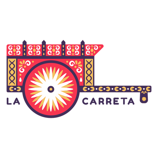 Costa rica oxcart flat PNG Design