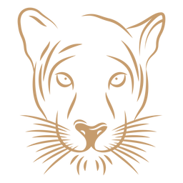 Puma Kopfkurvenhub PNG-Design