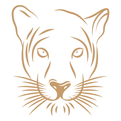 Puma Kopfkurvenhub PNG-Design