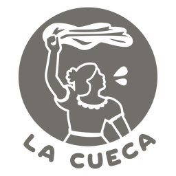 Dança cueca monocromática Desenho PNG