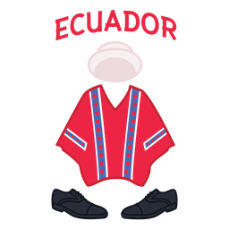 Apartamento de roupas equatoriano Desenho PNG