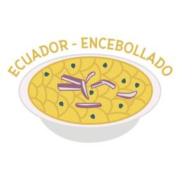 Encebollado ecuador flat PNG Design