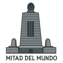 Equator monument flat PNG Design