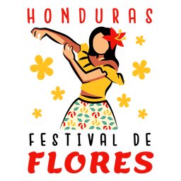 Festival flores honduras ilustración Diseño PNG