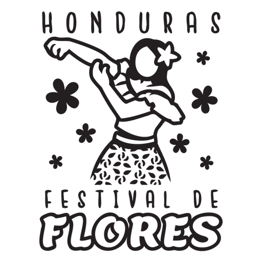 Festival Flores Schlaganfall PNG-Design