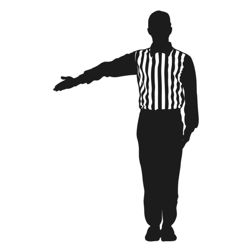Football referee cut out