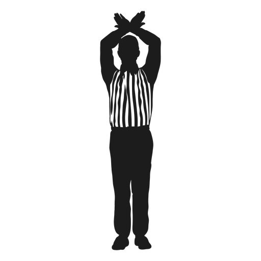 Football referee time out cut out Transparent PNG & SVG vector file
