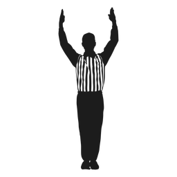 Corte para touchdown do árbitro de futebol Desenho PNG
