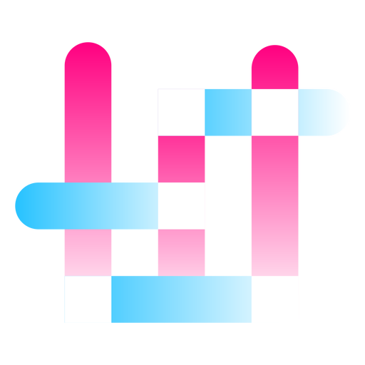 Logotipo abstracto de cuadrícula Diseño PNG