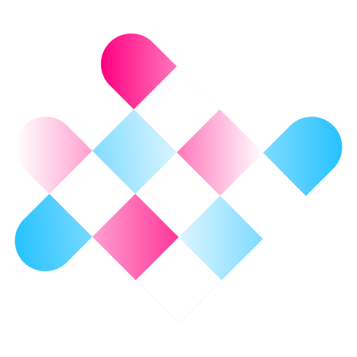 Logotipo gradiente de grade Desenho PNG
