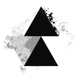 Grunge triangle logo Grunge triangle logo