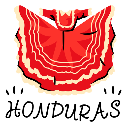 Guajiniquil vestido ilustração honduras Desenho PNG