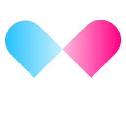 Herz-Gradienten-Logo PNG-Design