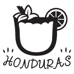 Golpe de horchata hondureña Diseño PNG