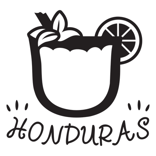 Golpe de horchata hondure?a Diseño PNG