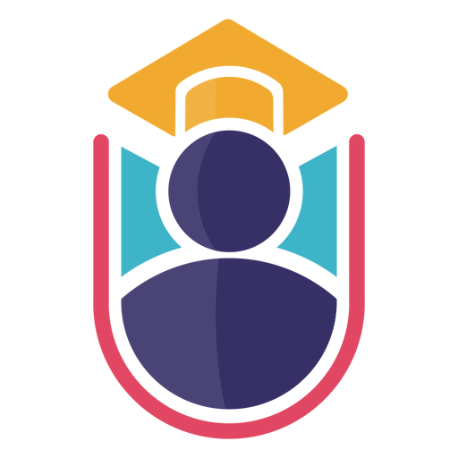 Icon graduation cap logo