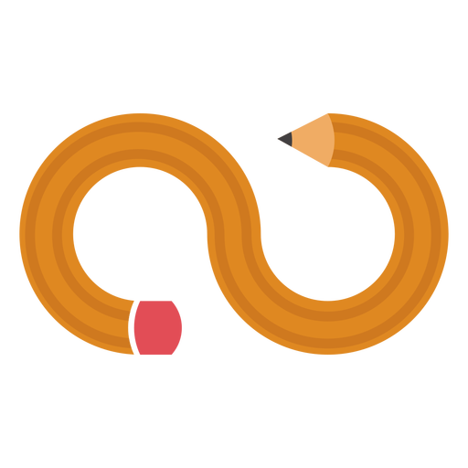 Logotipo do lápis infinito Desenho PNG
