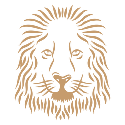 Lion head curve stroke