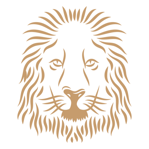 Download Lion Head Curve Stroke Transparent Png Svg Vector File