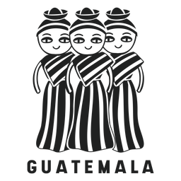 Muneca quitapena guatemala cortar Diseño PNG