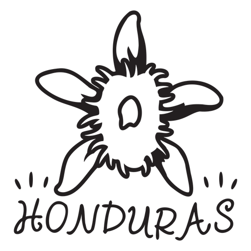 National Orchid Honduras Schlaganfall PNG-Design