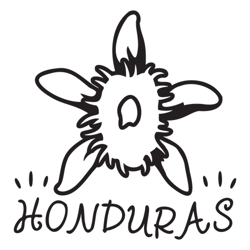 National orchid honduras stroke PNG Design