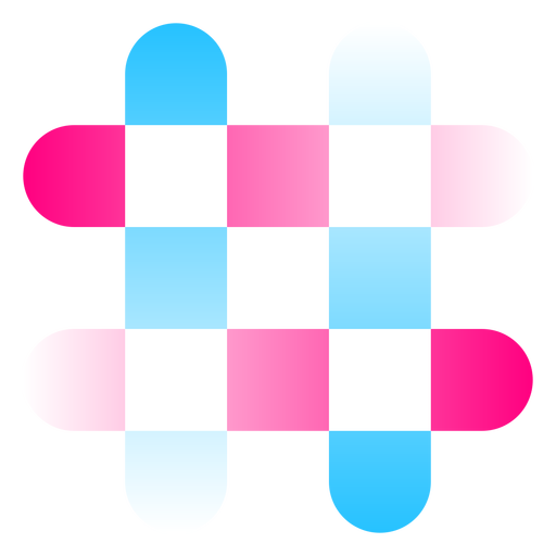 Logotipo gradiente de sinal numérico Desenho PNG
