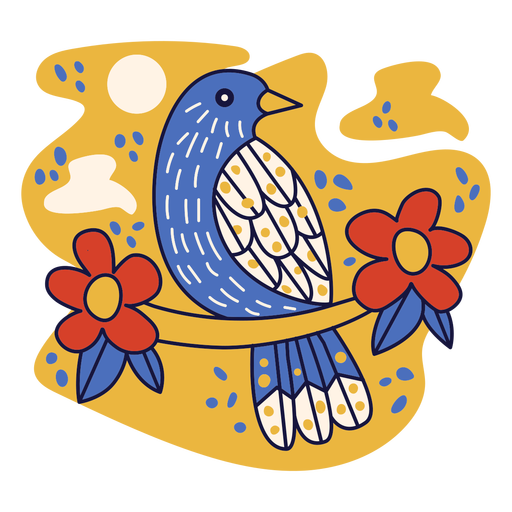 Palmchat dominican republic doodle