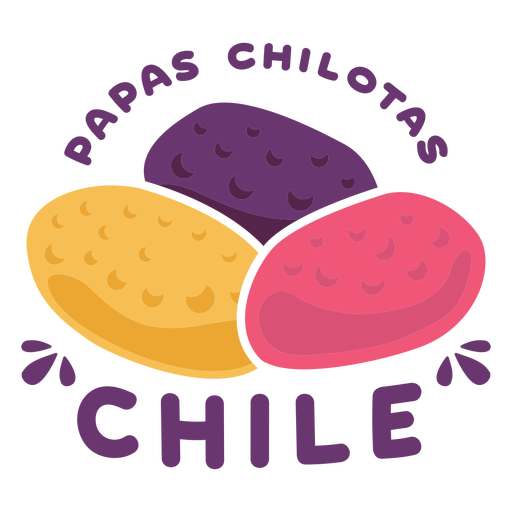 Papas Chilotas Chile flach PNG-Design