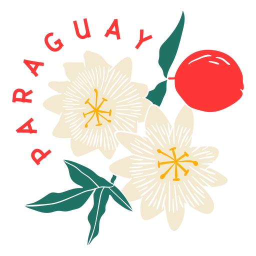 Passion flower paraguay PNG Design