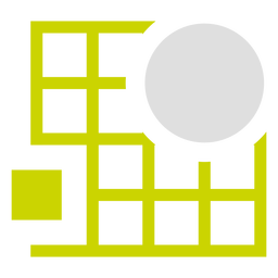 Logotipo da grade retângulo duotônico Desenho PNG
