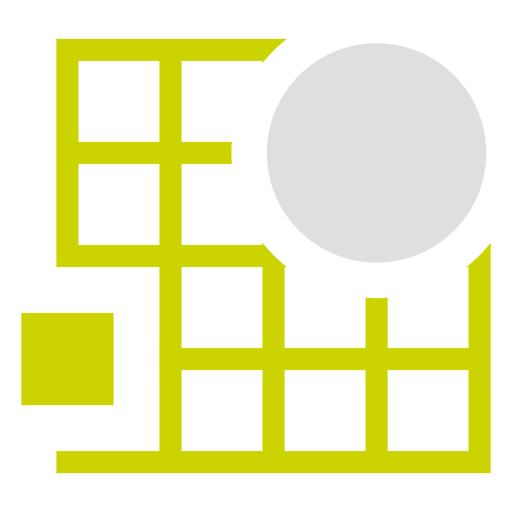 Logotipo da grade retângulo duotônico Desenho PNG