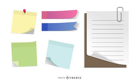 Set of paper accessories