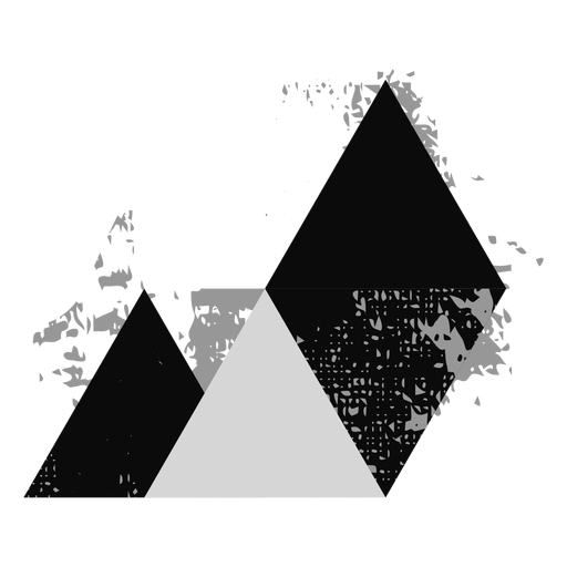 Formen Grunge Dreieck Logo PNG-Design