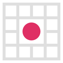 Mittleres Logo des quadratischen Gitterkreises PNG-Design