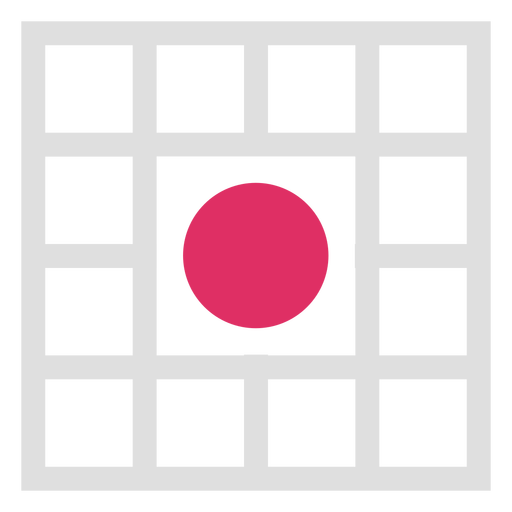 Mittleres Logo des quadratischen Gitterkreises PNG-Design