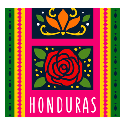 Ilustración de honduras patrón textil Diseño PNG