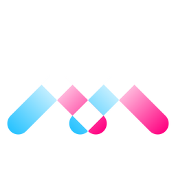 Three colored gradient logo PNG Design