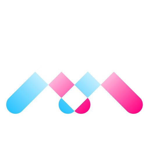 Three colored gradient logo PNG Design