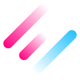 Logotipo gradiente de três linhas Desenho PNG