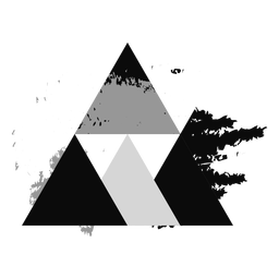 Triangle abstract grunge logo PNG Design Transparent PNG