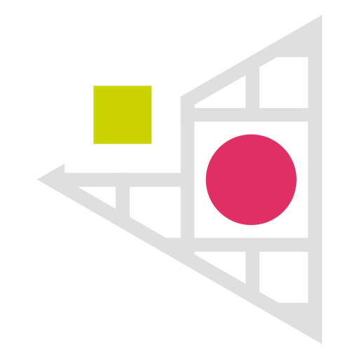 Logotipo da grade do triângulo Desenho PNG